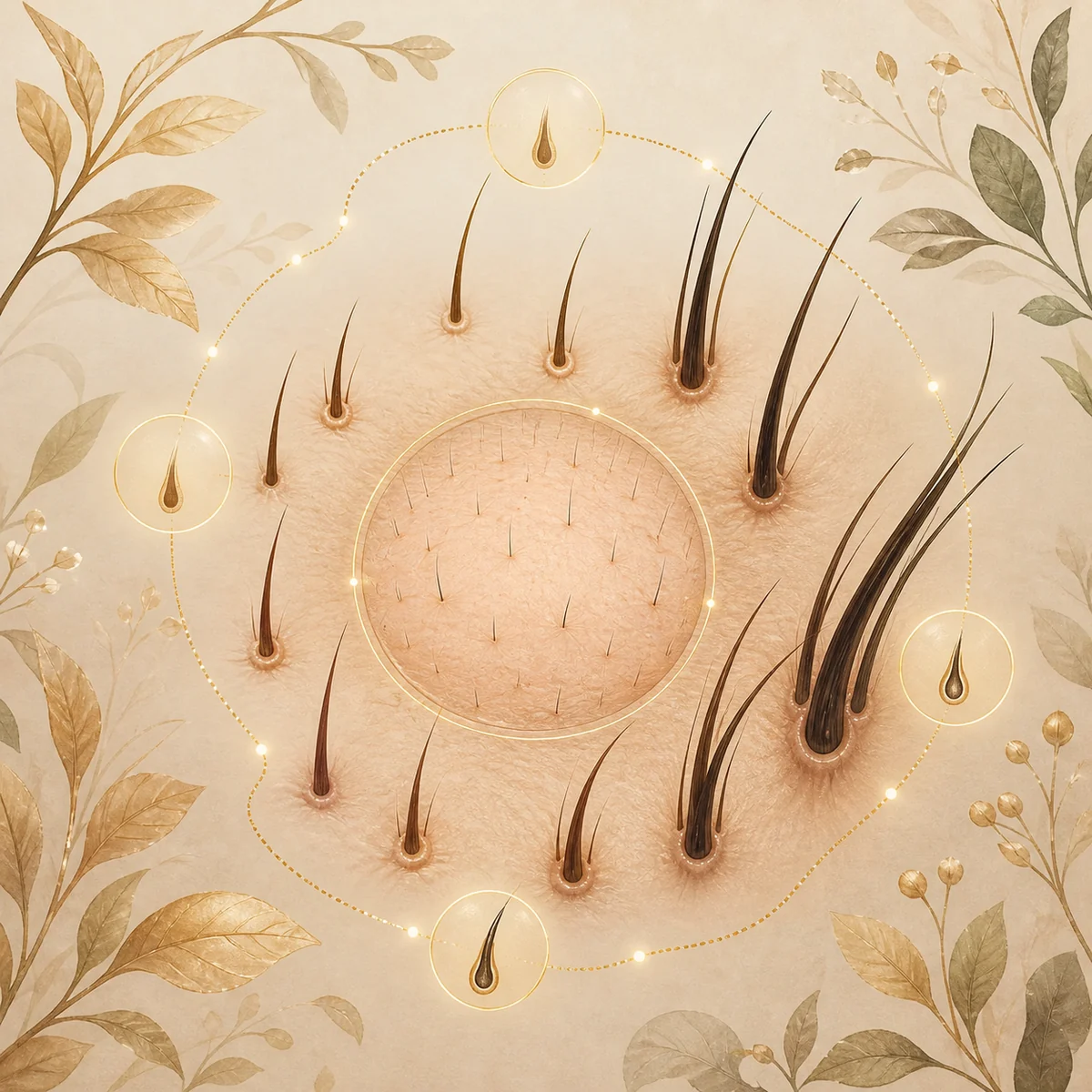 Representación conceptual de Alopecia areata